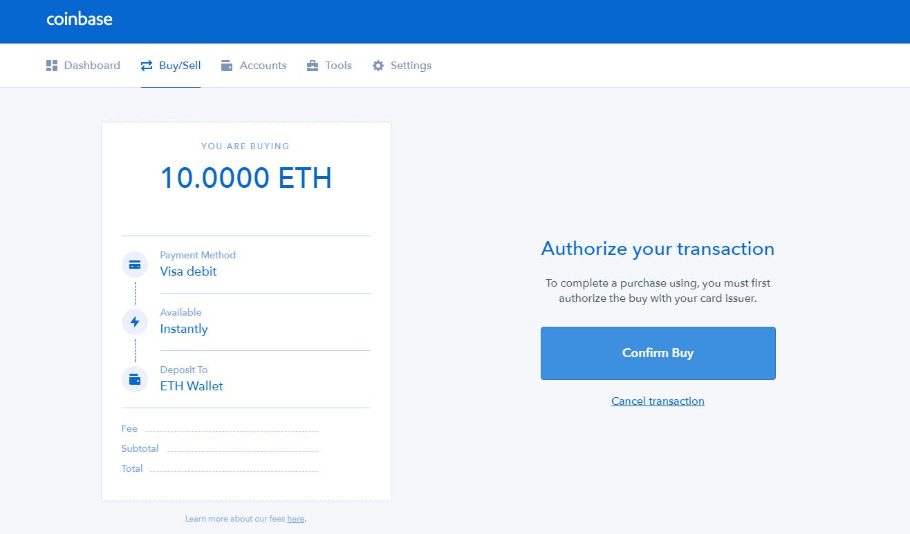 eth wallet on coinbase for trx